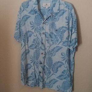 Washable Silk Hawaiian Print Shirt Size XL